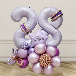 Lilac Signature Flower Balloon Balloon Centerpiece