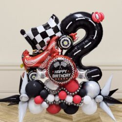2 Fast 2 Furious F1 Car Birthday Deluxe Balloon Centerpiece