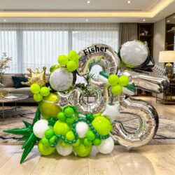 Alternative view of Tennis Champion Deluxe Balloon Centerpiece